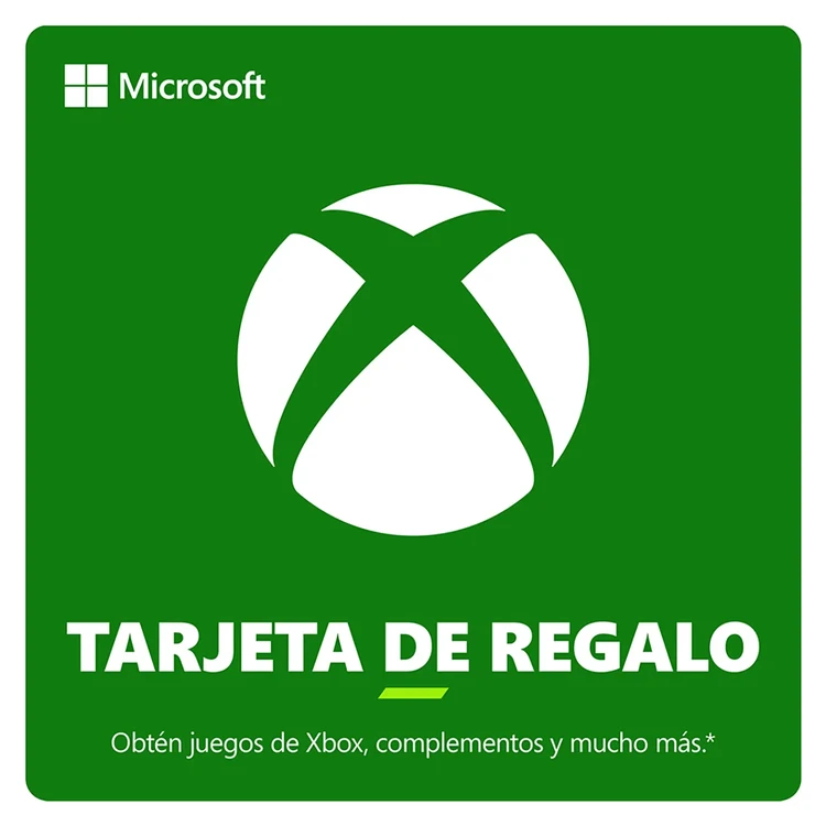 Pin Virtual Xbox Tarjeta de Regalo